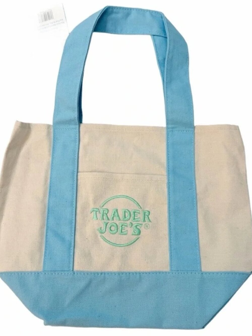 Trader Joes Mini Tote Bags NWT 2026 Release (Pastel Blue)
